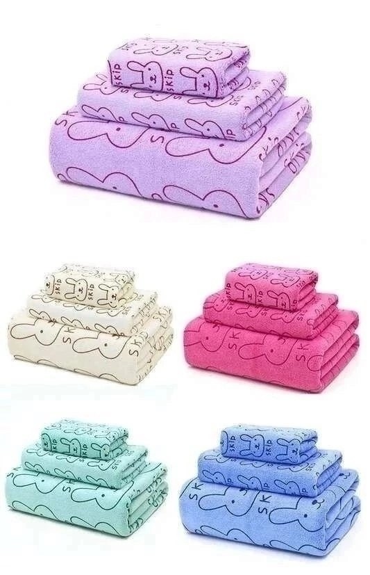 комплект из трех полотенец,набор полотенец,микрофибра полотенце,набор из 3 полотенец,полотенца из микрофибры