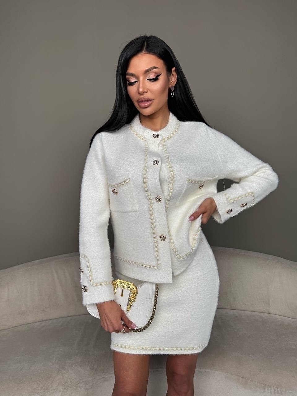 твидовый костюм с юбкой,твидовый костюм,женский твидовый костюм,костюм с юбкой,твидовый костюм жакет