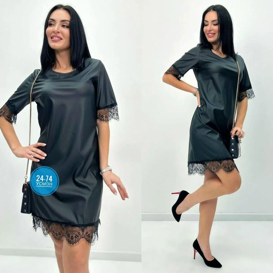 платье женское,платье из экокожи для полных женщин,платье женское туника,платье женское черное,платье эко кожа