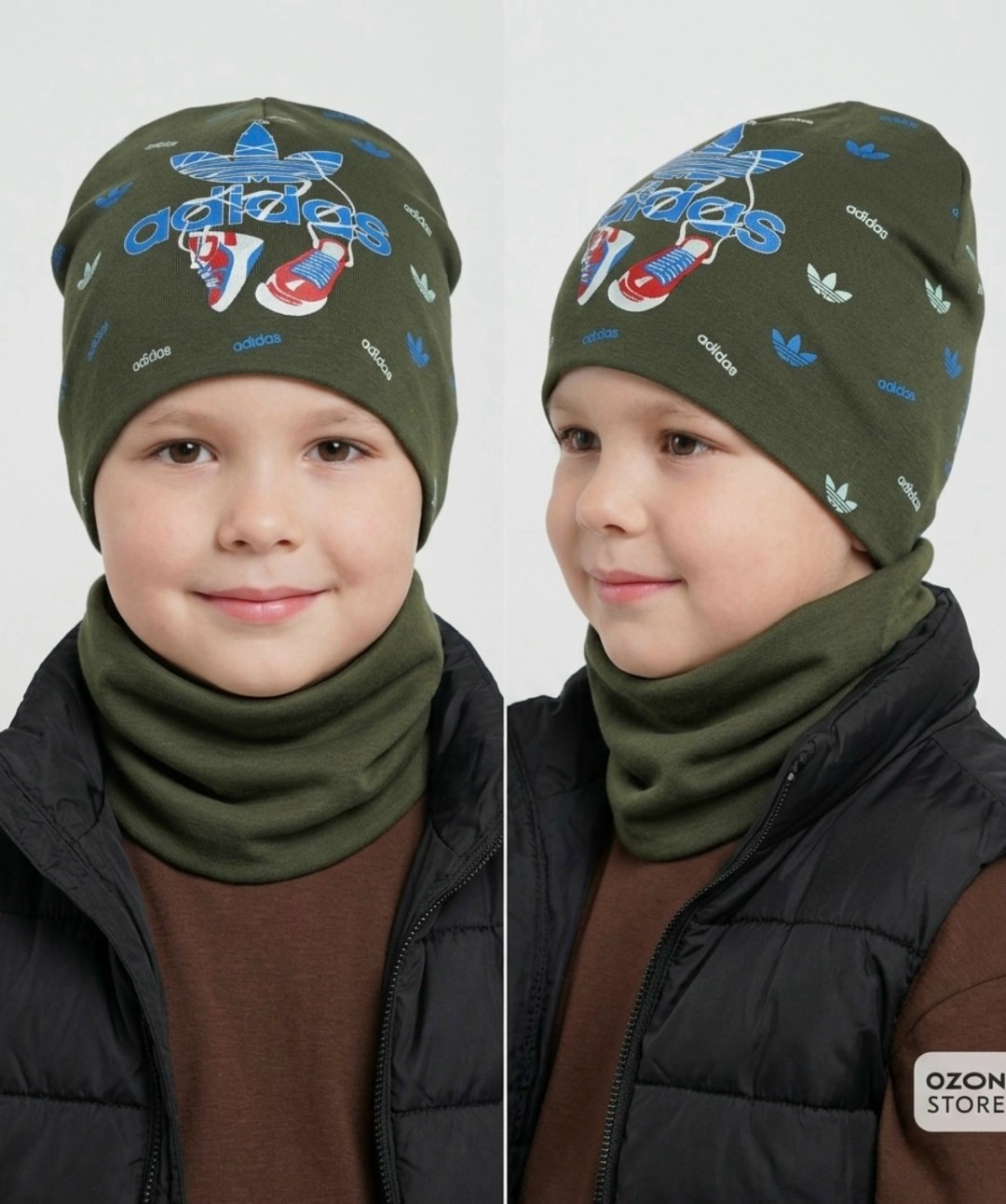 комплект шапка снуд,комплект трикотажный,детская шапка,шапка и снуд,шапка комплект