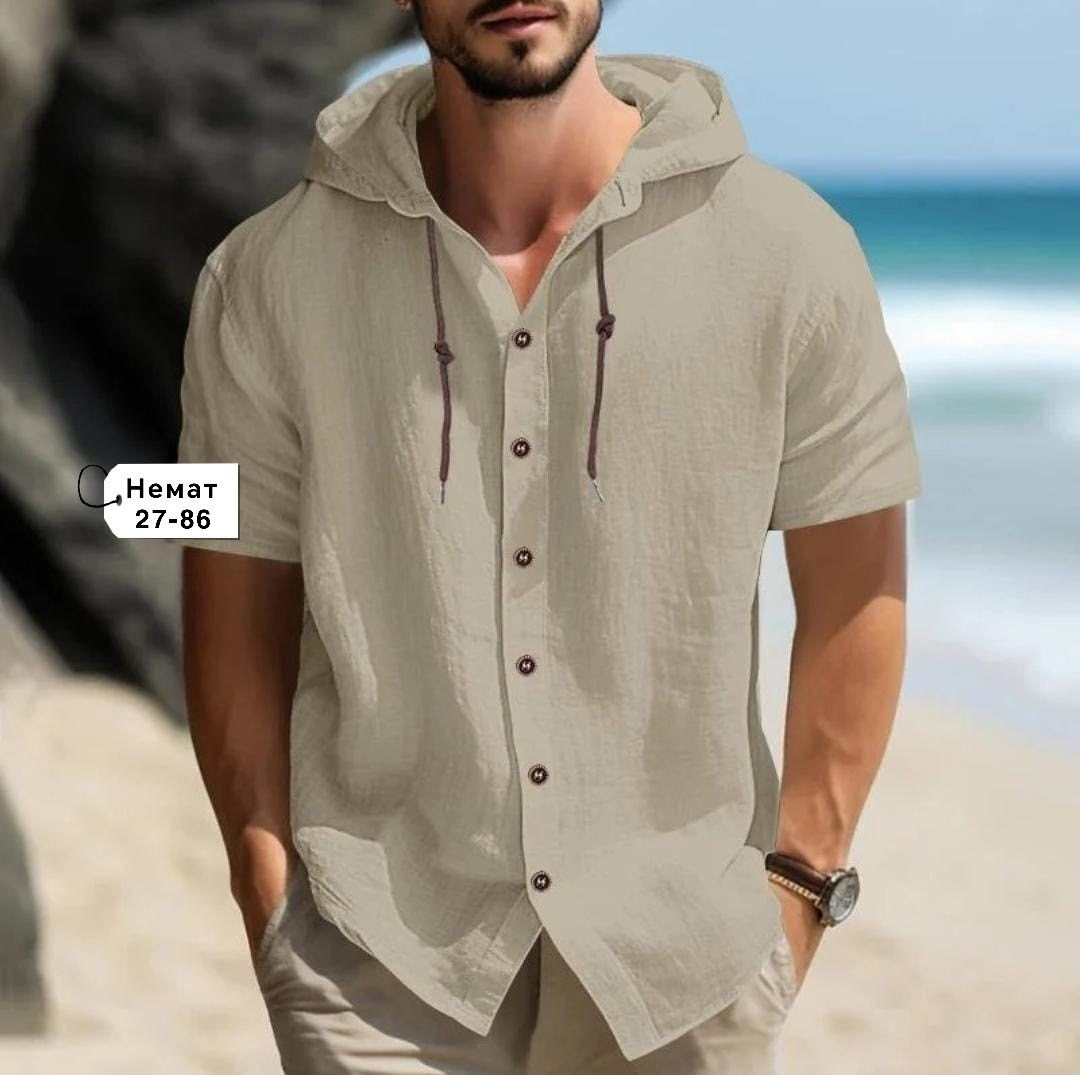 рубашка с капюшоном мужская,рубашка с капюшоном,мужская льняная рубашка,мужская повседневная рубашка,повседневная рубашка
