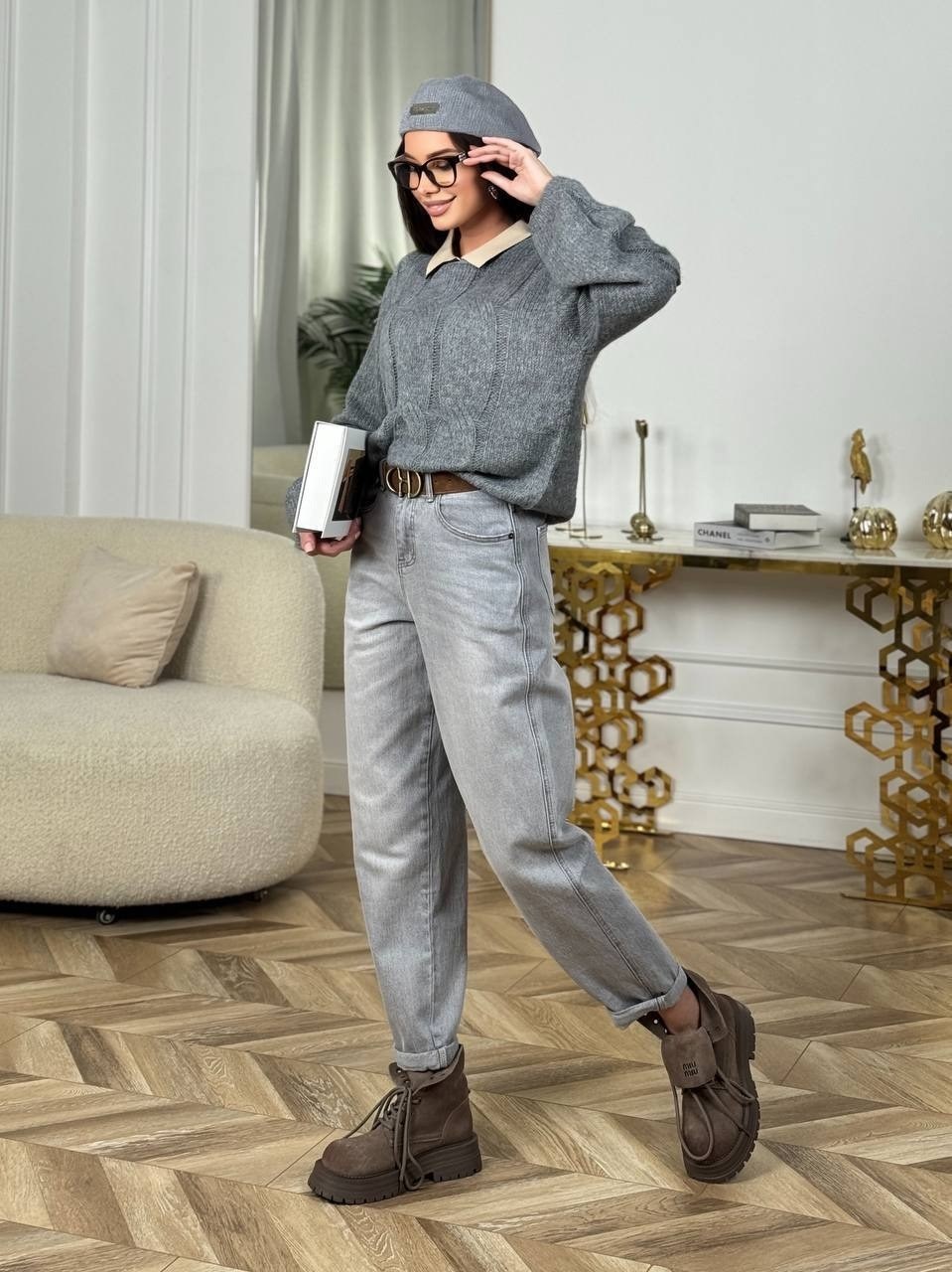 джемпер оверсайз,женский свитер оверсайз,свитер вязаный оверсайз укороченный stylecurrent,стильная кофта,свитер вязаный оверсайз syrup