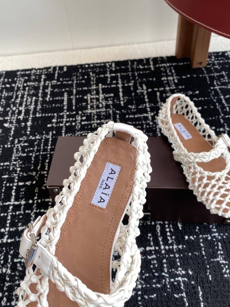 плетеные балетки,,alaia балетки,балетки женские,босоножки chanel