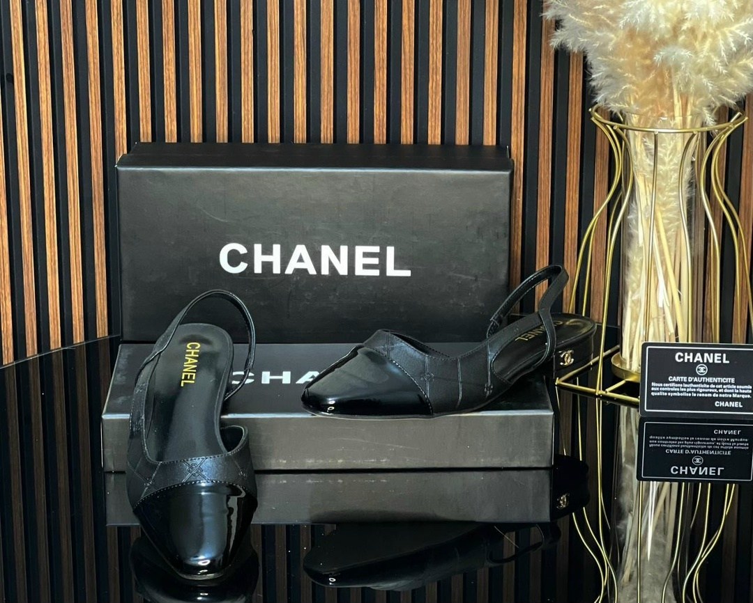 босоножки chanel,chanel туфли,балетки chanel с открытым задником,балетки chanel,балетки женские chanel premium