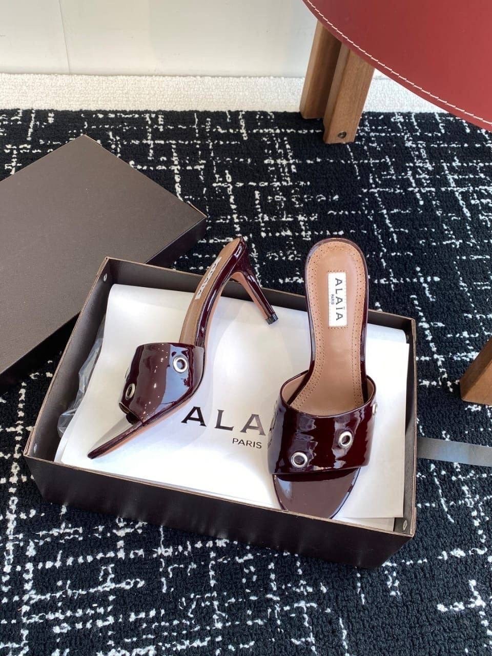 ,женские сабо,лакированные мюли lidia 105 paris texas красный,босоножки на каблуках,босоножки alaia