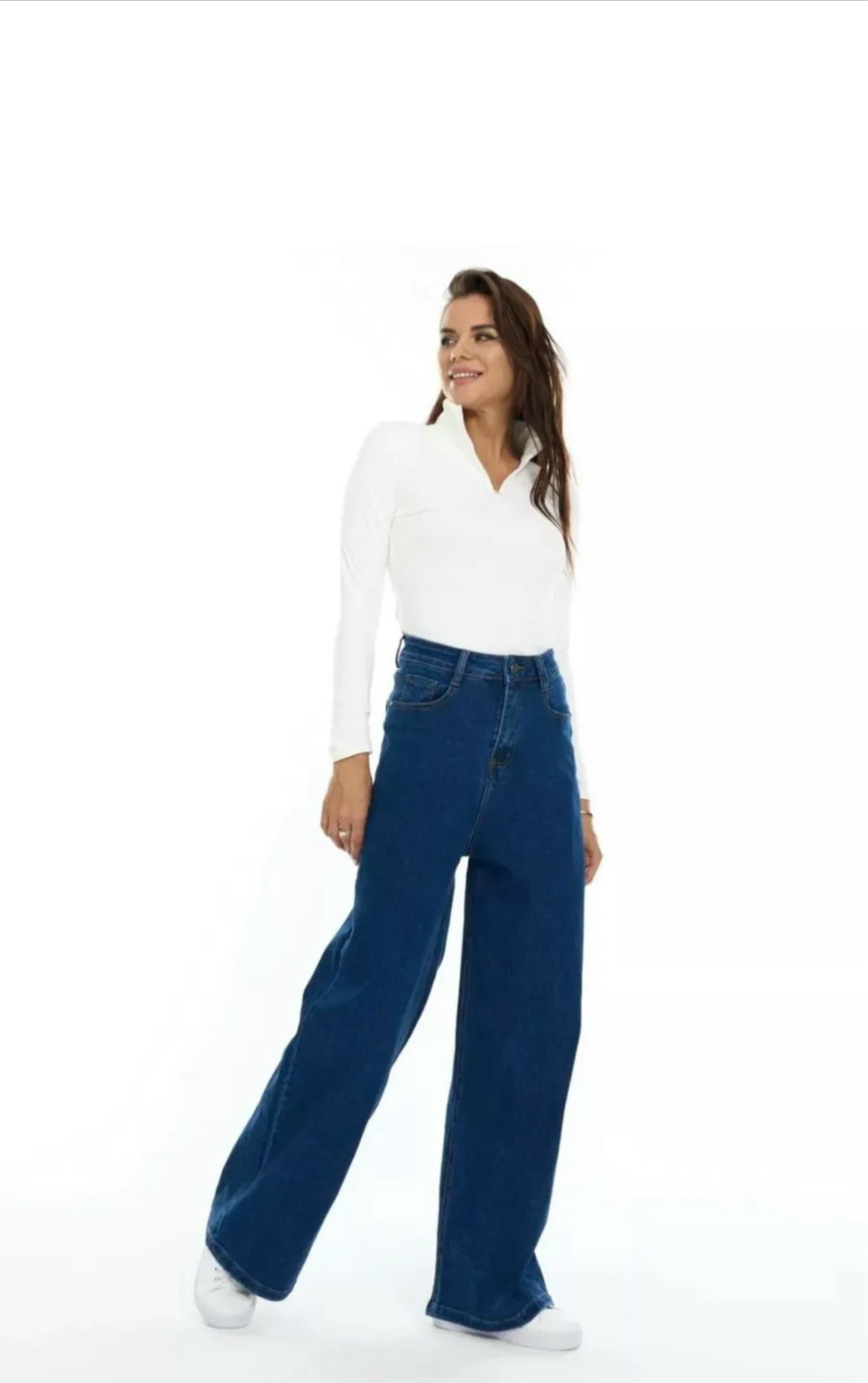 джинсы клеш женские с высокой талией синего цвета,джинсы клеш женские,джинсы широкие женские,джинсы женские,джинсы клеш