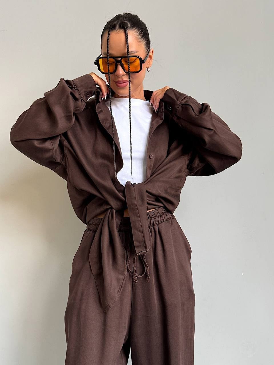 повседневный костюм,костюм брючный с рубашкой,костюм брючный с рубашкой оверсайз,летний костюм оверсайз,оверсайз рубашка