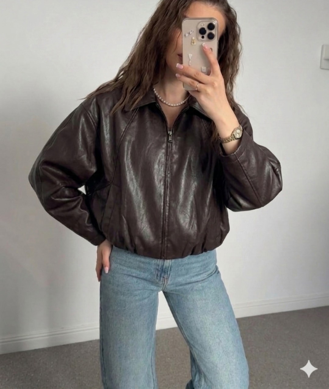 women’s fashion 90s leather jacket oversized brown bomber jacket,80 s vintage women oversized bomber fully grain leather jacket,женская куртка из искусственной кожи,куртка женская кожаная,коричневая к
