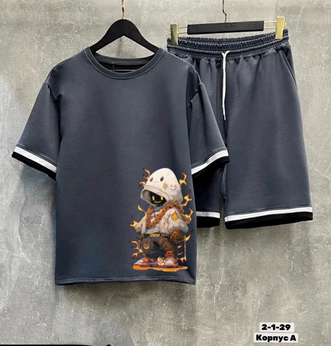 костюм спортивный летний с футболкой и шортами,комплект одежды,костюм двухнитка,костюм спортивный мужской,спортивный костюм футболка шорты