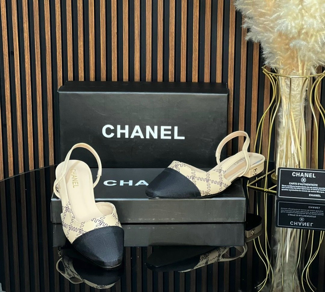 босоножки chanel,chanel туфли,балетки chanel с открытым задником,балетки chanel,балетки женские chanel premium