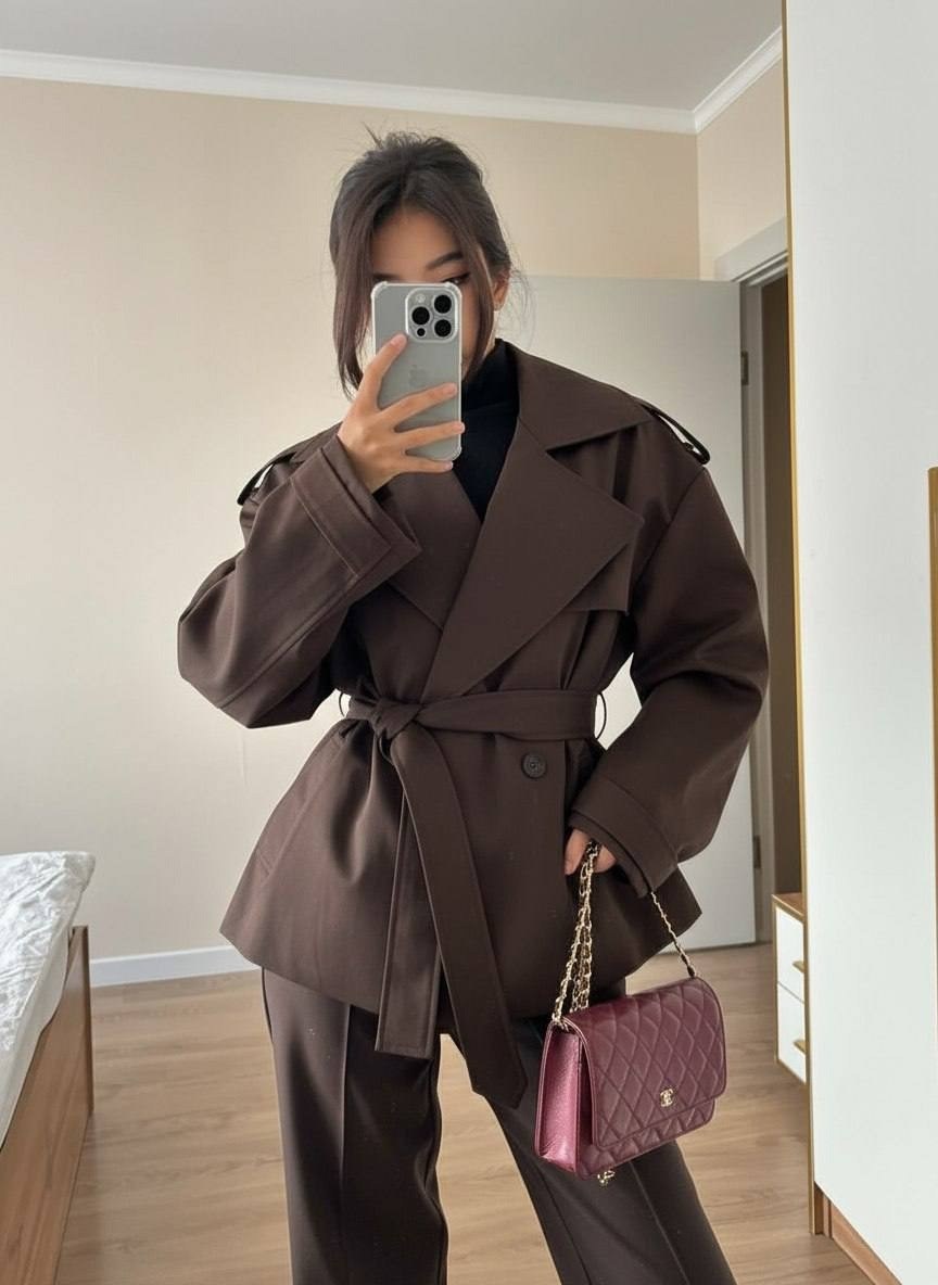 тренч с поясом,короткий тренч,тренч,тренч пальто,тренч женский