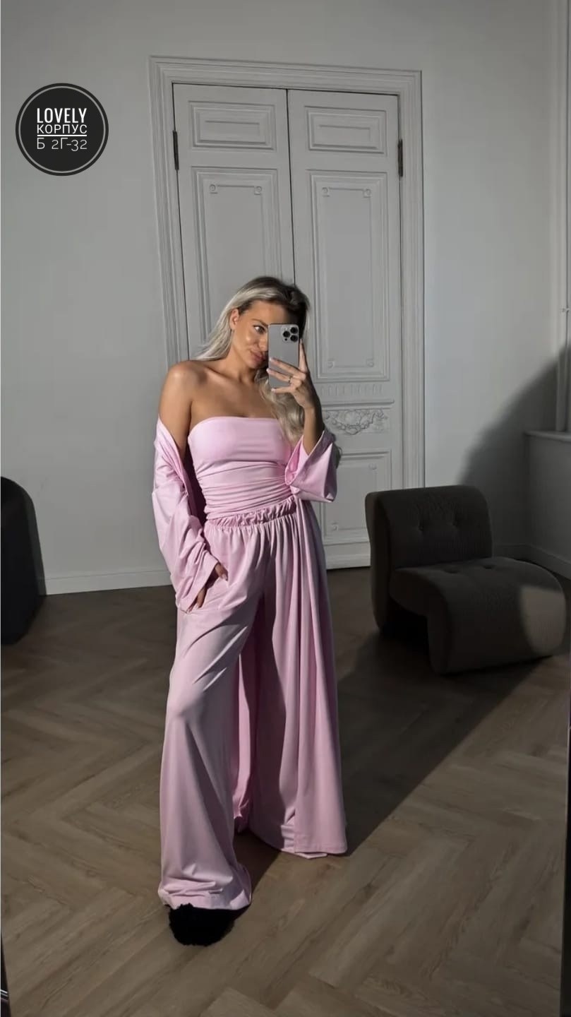 костюм с брюками,женский костюм,костюм летний с брюками палаццо и кимоно и топом beyou 431580974,костюм с абаей,костюм летний с брюками палаццо и кимоно и топом beyou