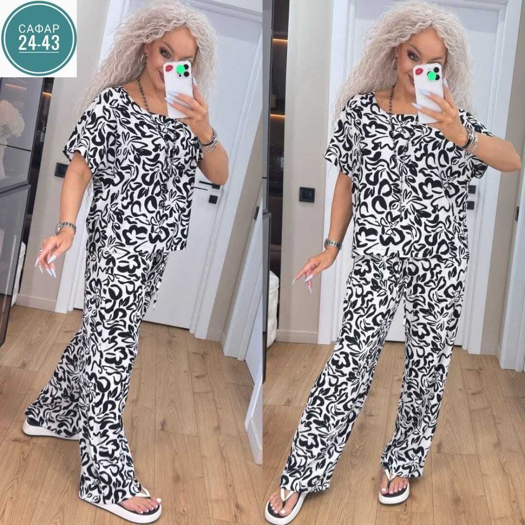 костюм лапша леопардовые с брюками палаццо широкие,костюм женский,костюм с брюками,брючный костюм летний,брючные костюмы женские