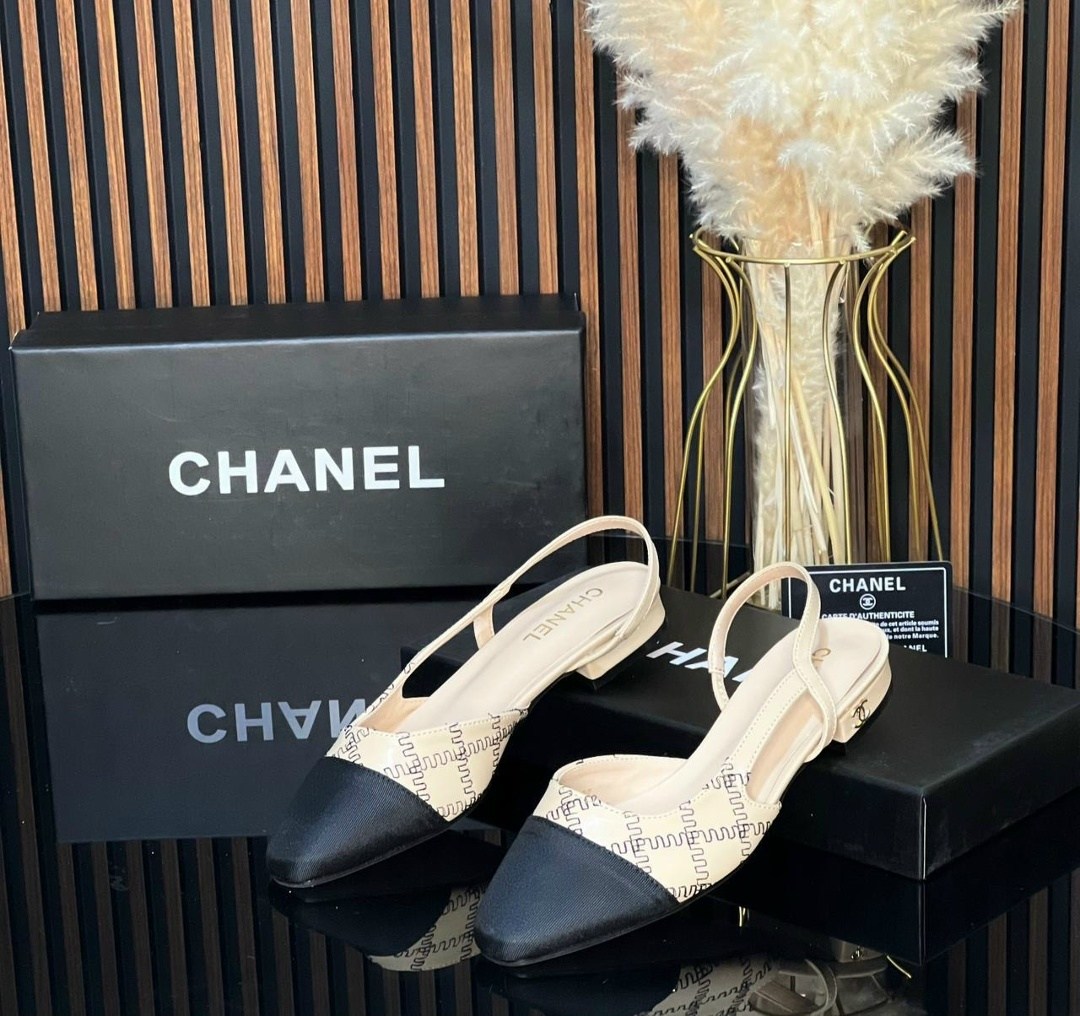 босоножки chanel,chanel туфли,балетки chanel с открытым задником,балетки chanel,балетки женские chanel premium