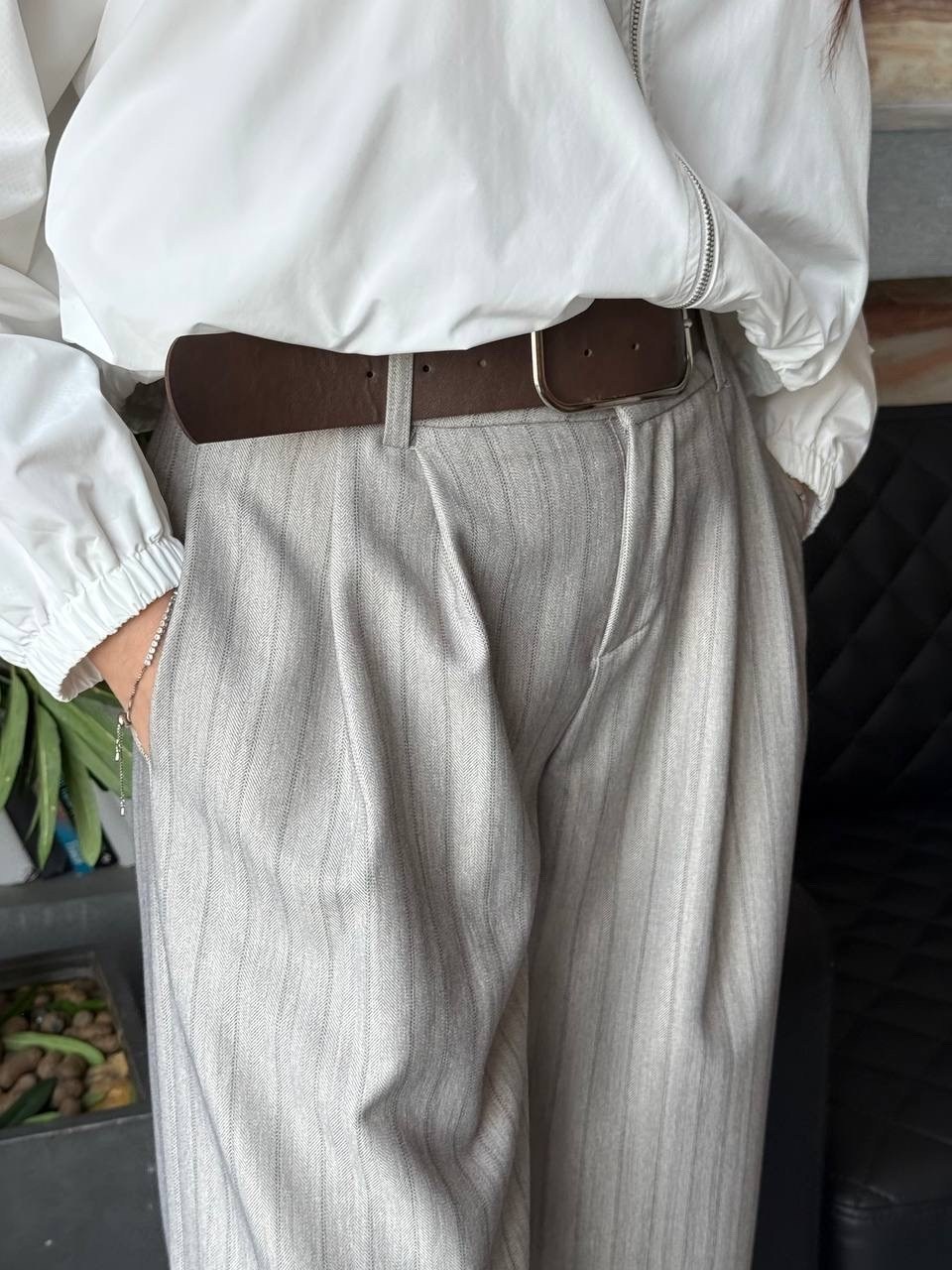 комплект блуза и брюки прямого кроя из текстиля pur pur 11-059,широкие брюки,женская блуза,деловой комплект блуза и брюки из текстиля pur pur 11-059,палаццо брюки