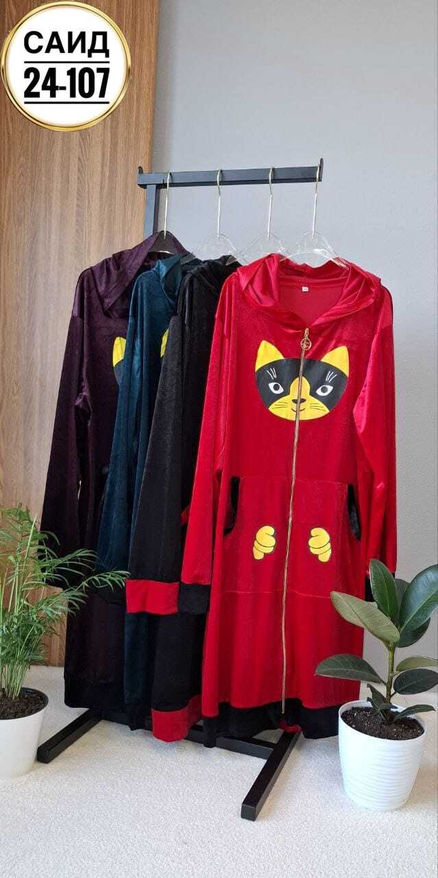 женский велюровый халат,халат женский,халат жен,халат женский домашний,халат с капюшоном