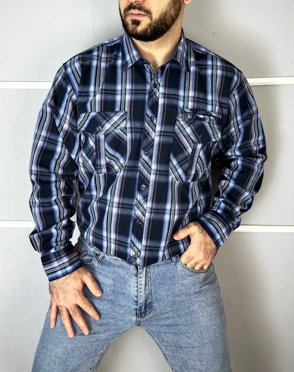 рубашка мужская,рубашка рубашка мужская,теплая рубашка в клетку westhero 122052187,рубашка,рубашка мужская в клетку