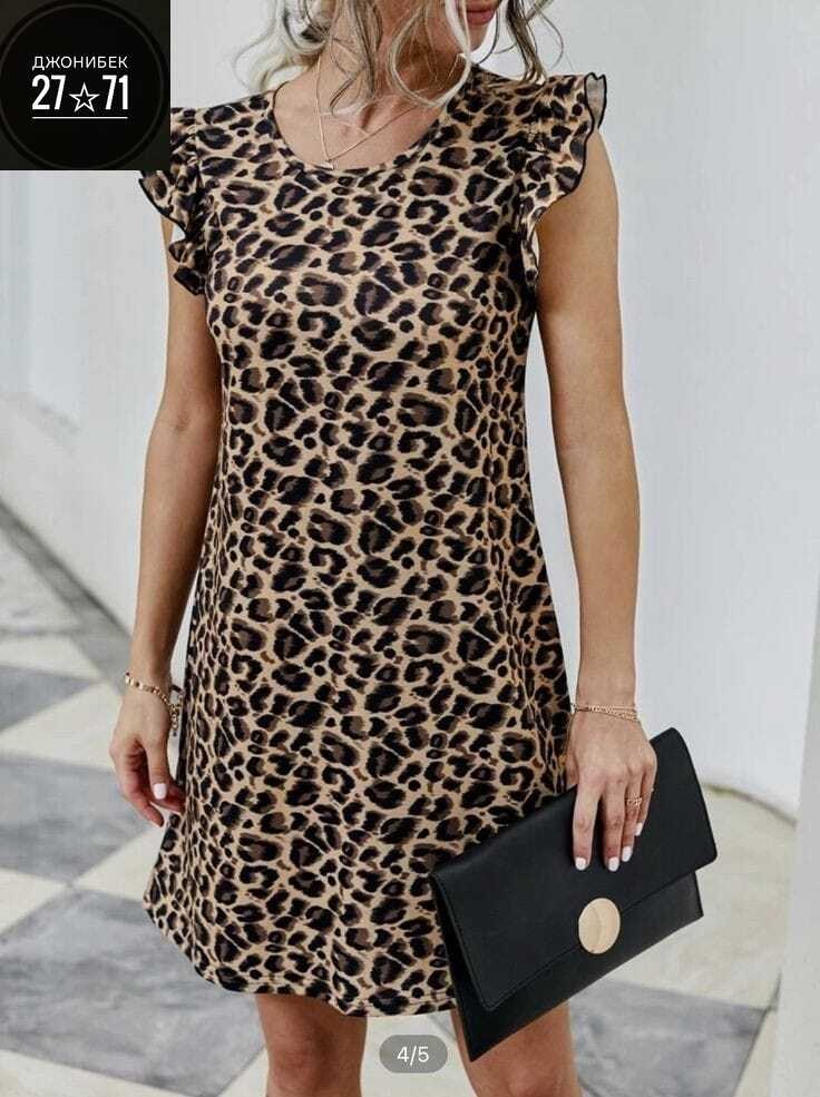 туника леопардовая,платье с леопардовым принтом,платье мини с леопардовым принтом,платье женское леопардовое,платье женской