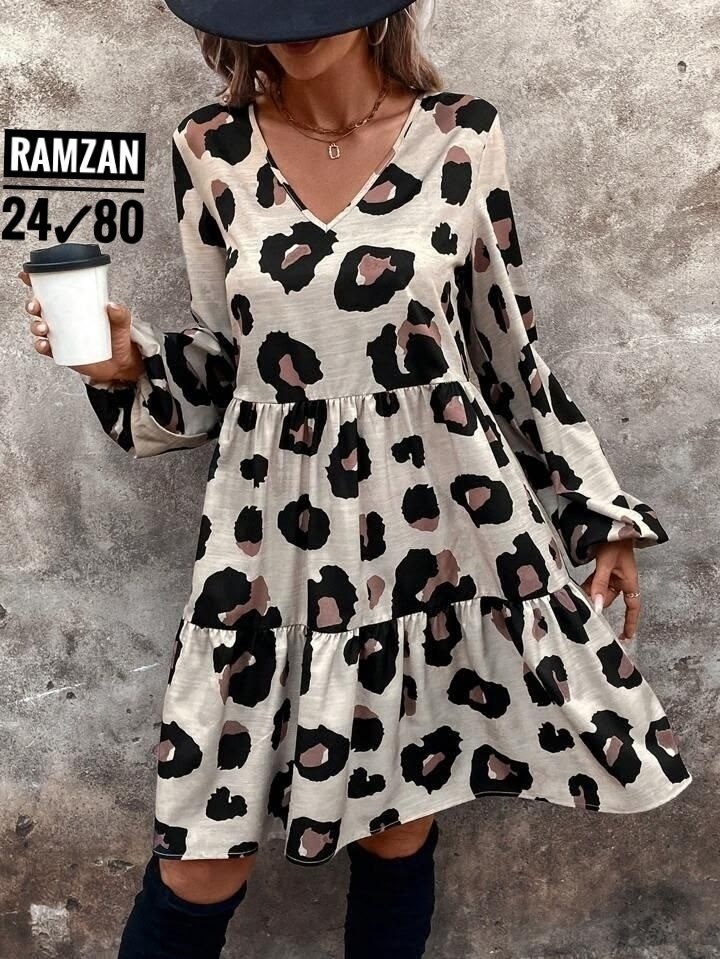 платье с леопардовым принтом,леопардовые платья,платье женское,платье стильное,платье туника