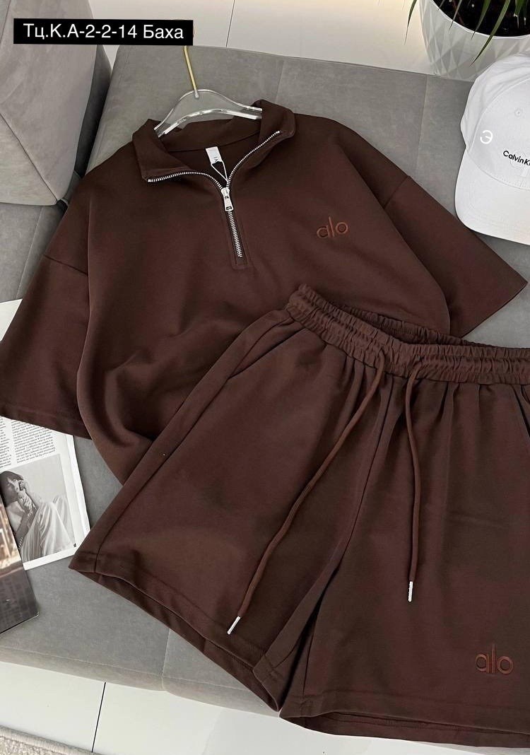 женская кофта,костюм с шортами и футболкой поло летний insomand,костюм двойка,женские костюмы,костюм из футера женский