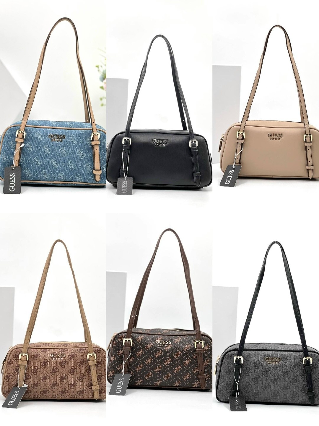 женская сумка guess,сумка guess,сумка джинсовая guess цвет голубой,сумка джинсовая guess cerelia mini shoulder satchel,джинсовая сумка guess