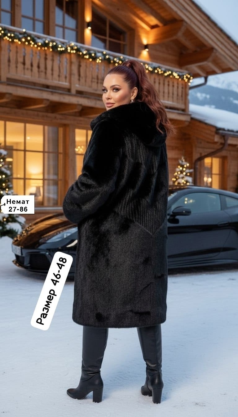 шуба с воротником,шуба норка,норковая шуба,черная норковая шуба,норковая шуба с капюшоном