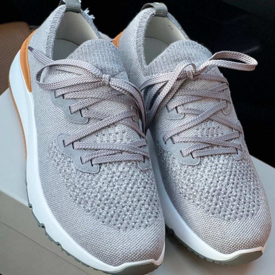 кроссовки текстильные brunello cucinelli,кроссовки brunello cucinelli,серые кроссовки brunello cucinelli,,серые brunello cucinelli кроссовки текстильные