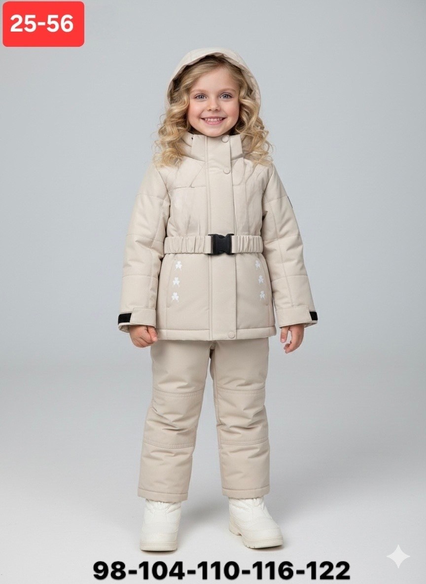 зимний костюм для девочек,комплект верхней одежды threea,зимние костюмы,демисезонные костюмы,комплект верхней одежды uki kids размер 92 фиолетовый