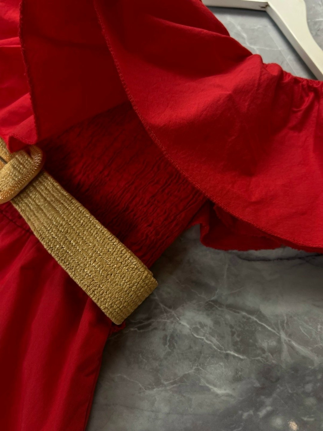 брючный комбинезон,женский комбинезон,красный комбинезон,комбинезон с оборками,комбинезон