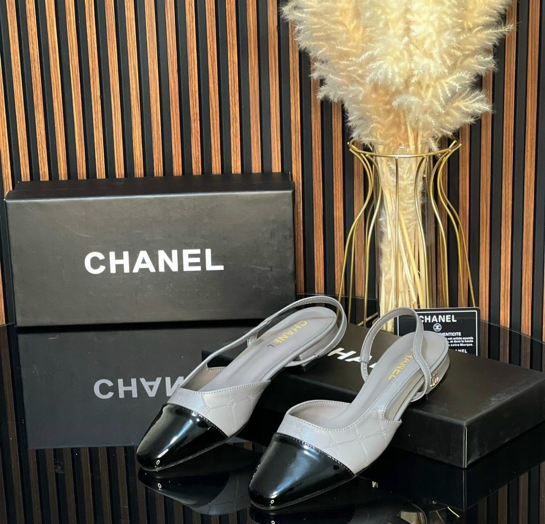 босоножки chanel,chanel туфли,балетки chanel с открытым задником,балетки chanel,балетки женские chanel premium