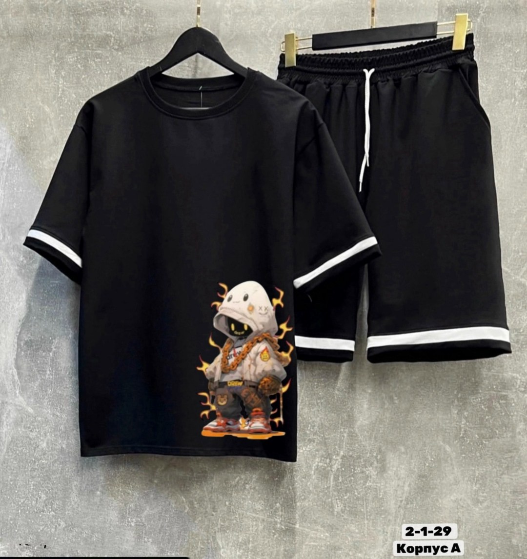 костюм спортивный летний с футболкой и шортами,комплект одежды,костюм двухнитка,костюм спортивный мужской,спортивный костюм футболка шорты