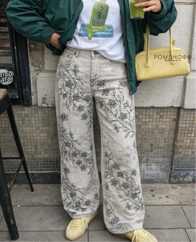 широкие брюки,летние брюки,женские брюки,брюки с принтом,свободные брюки