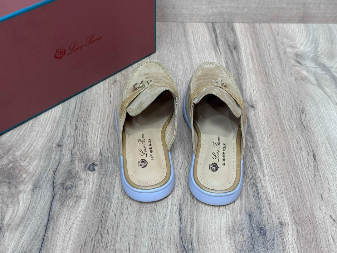 женские замшевые мюли loro piana бежевые,,мюли loro piana,loro piana лоферы женские,замшевые мюли