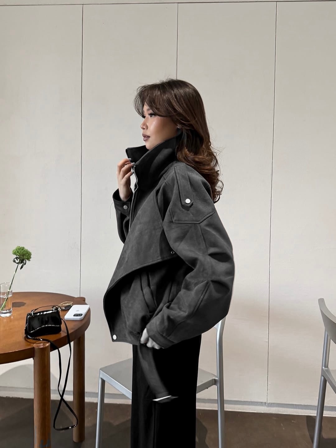 повседневная куртка,стиль корейский,кожаная куртка,женская куртка,кожаная куртка женская