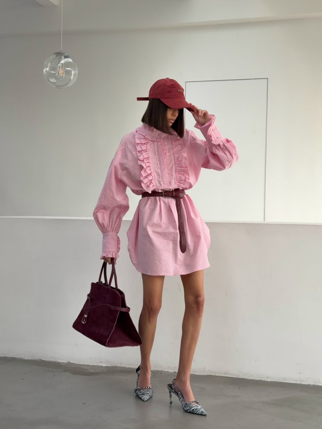 платье с рюшами,платья,стильное платье,модное платье,розовое платье