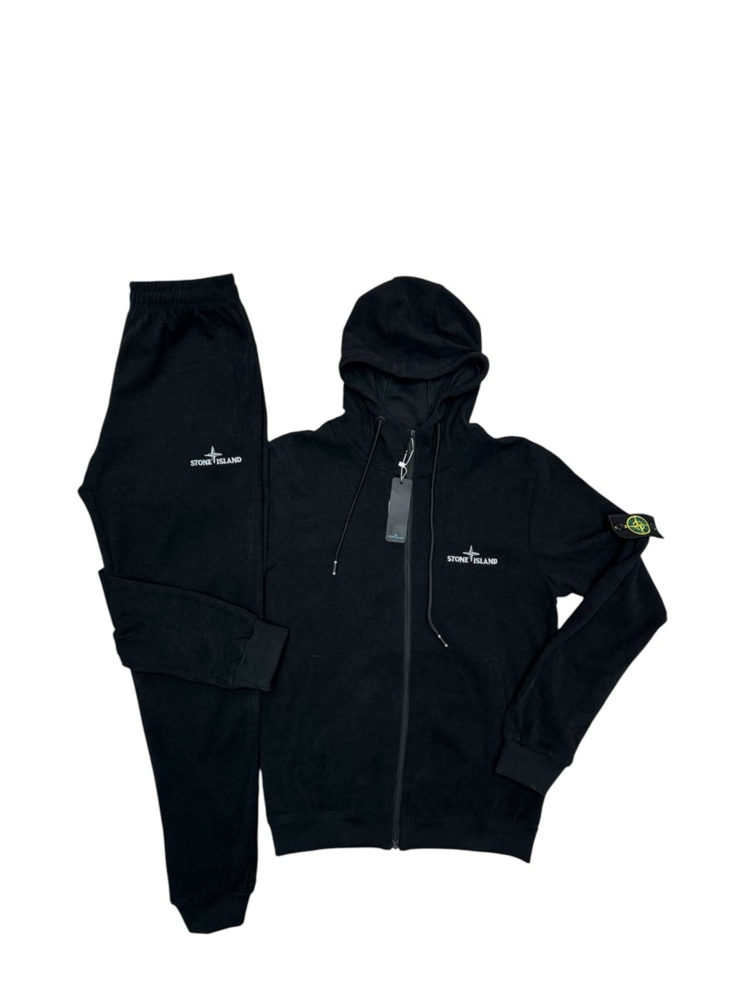 костюм спортивный stone island,спортивный костюм stone island мужской на флисе,зип худи stone island,серо-голубая толстовка с патчем stone island,stone island