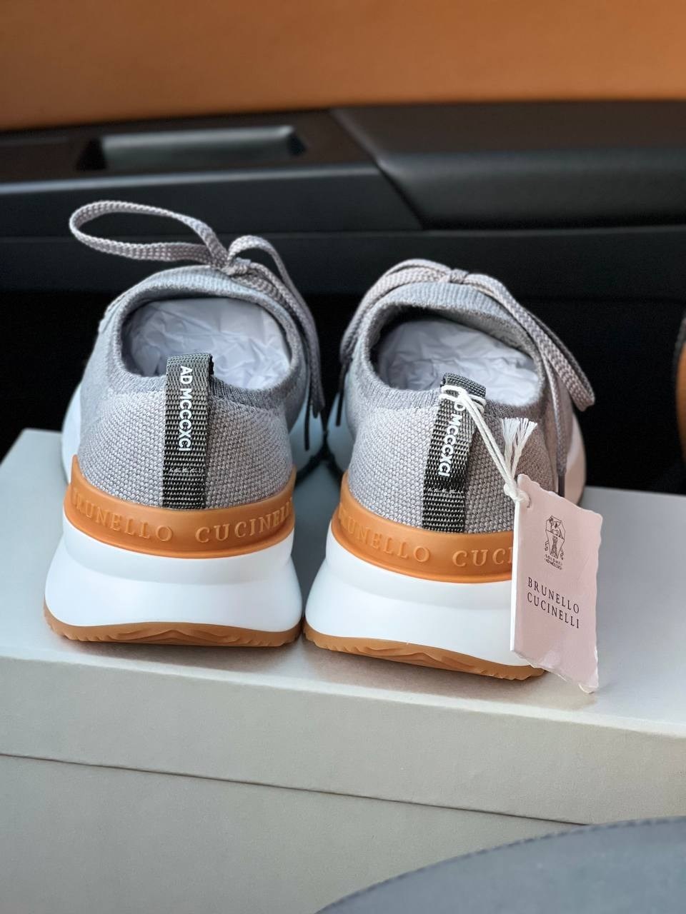 кроссовки текстильные brunello cucinelli,кроссовки brunello cucinelli,серые кроссовки brunello cucinelli,,серые brunello cucinelli кроссовки текстильные