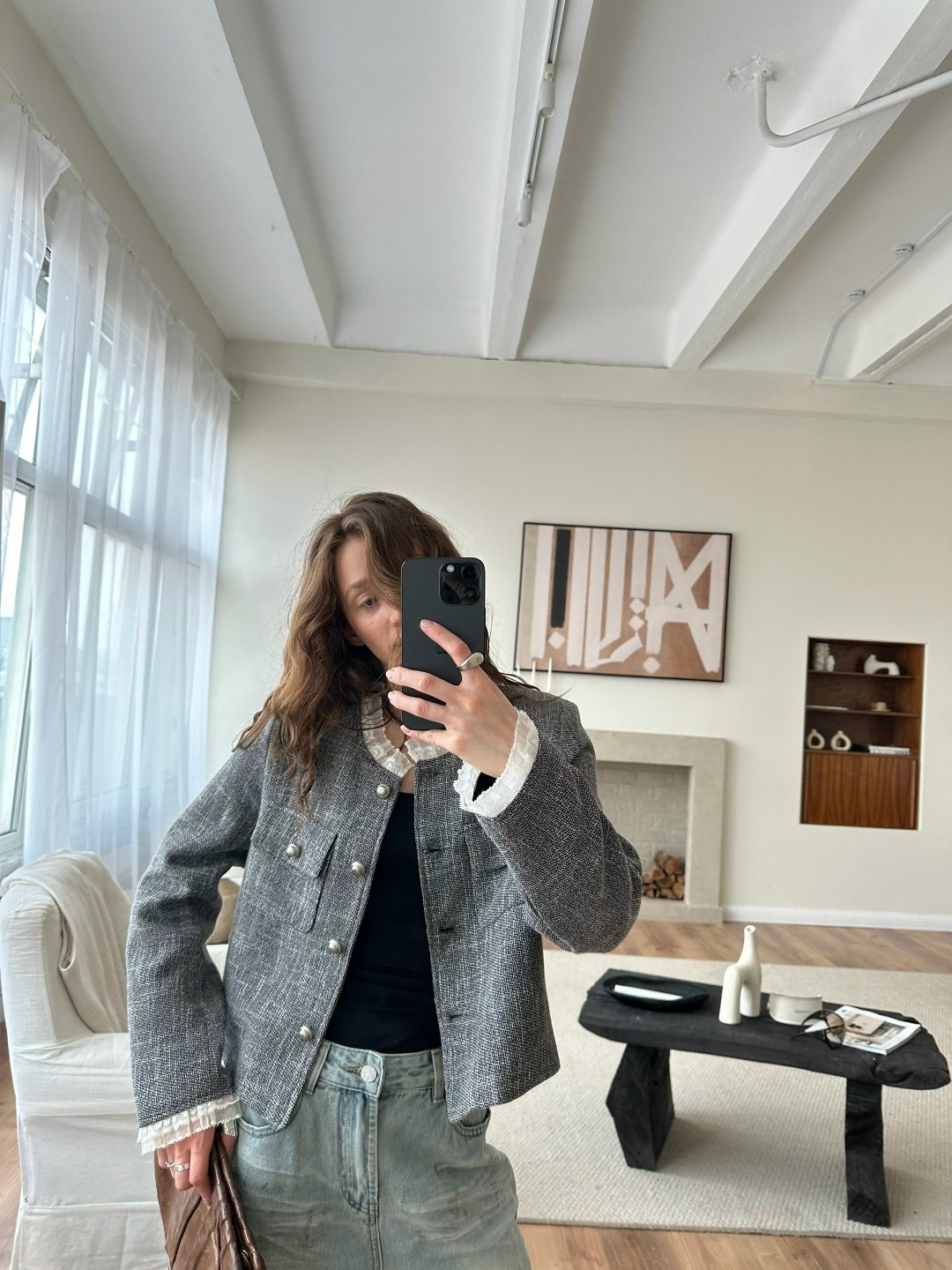 жакет твидовый,трендовый нишевый высококачественный твидовый шерстяной пиджак unxx для женщин,жакет твидовый укороченный,жакет укороченный женский твидовый,твидовый жакет женский