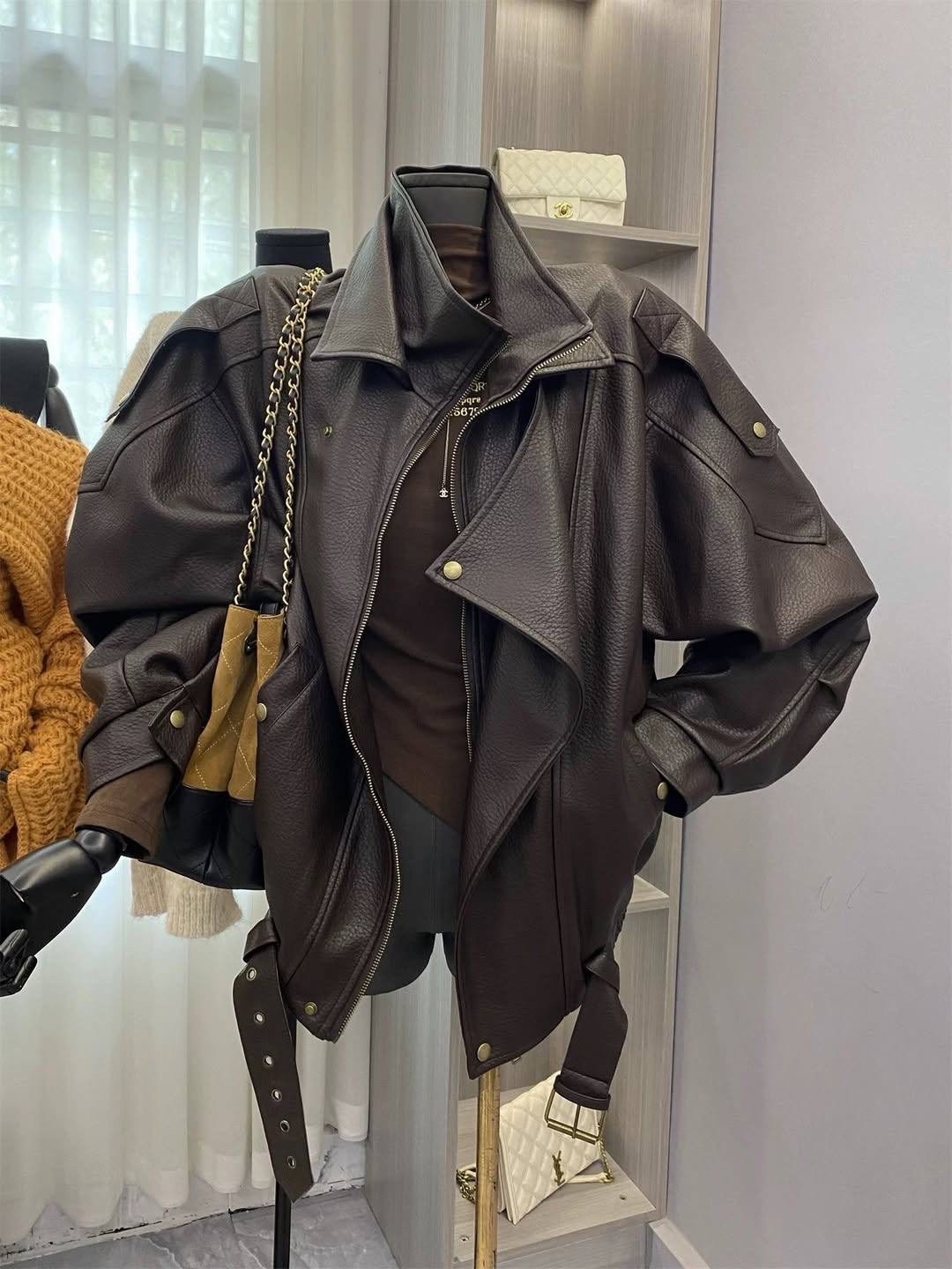 куртка оверсайз,куртка женская из искусственной кожи,кожаная куртка,женская кожаная куртка,куртка косуха