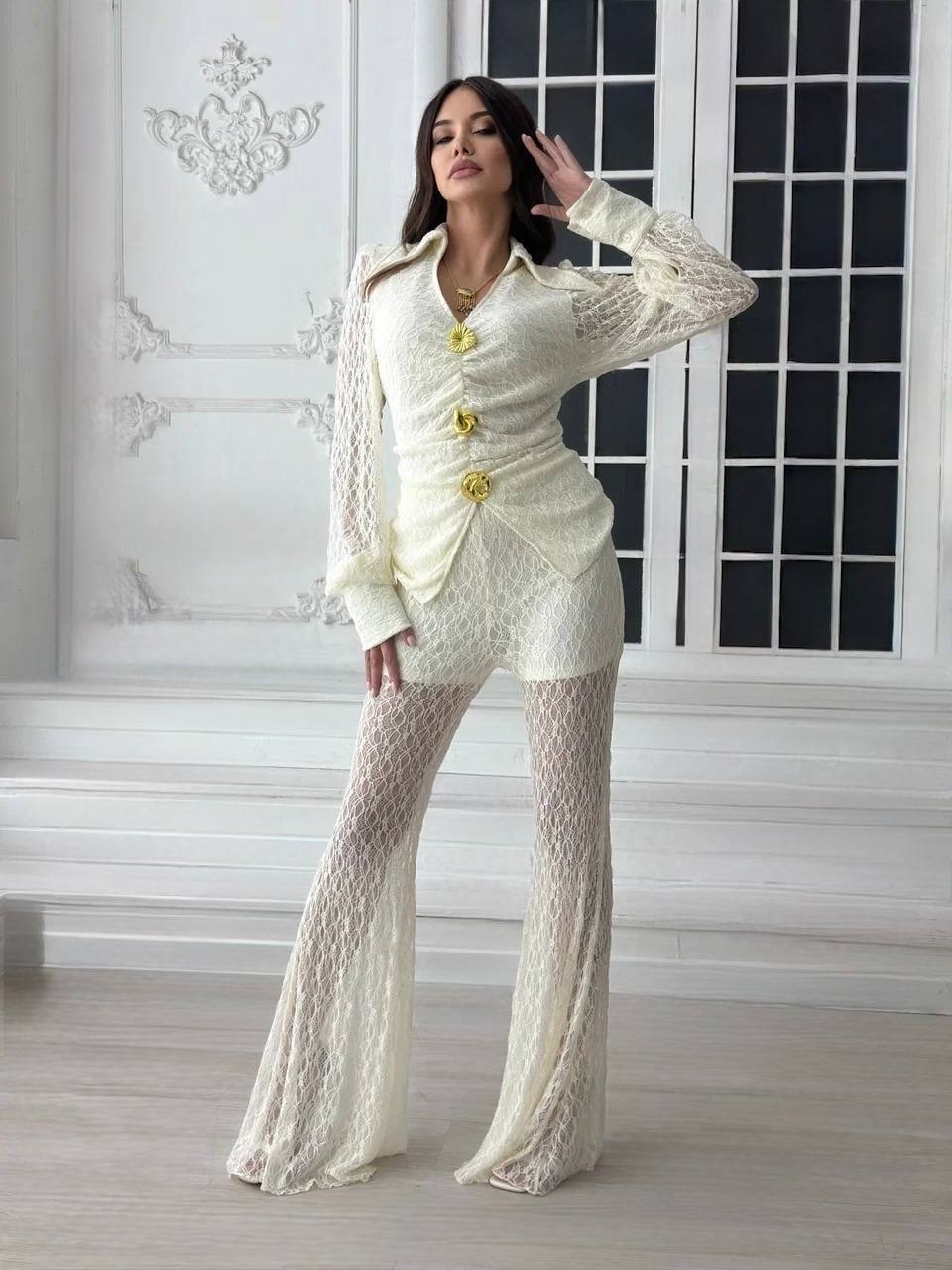 вязаные брюки,брюки женские,широкие брюки,расклешенные брюки,вязаные брючные комплекты для женщин 2026