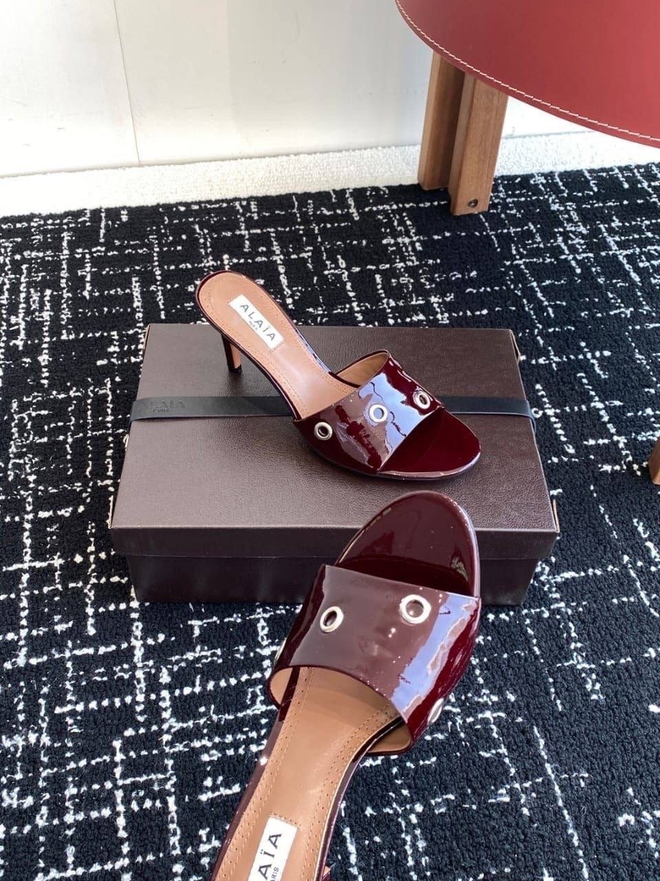 ,женские сабо,лакированные мюли lidia 105 paris texas красный,босоножки на каблуках,босоножки alaia