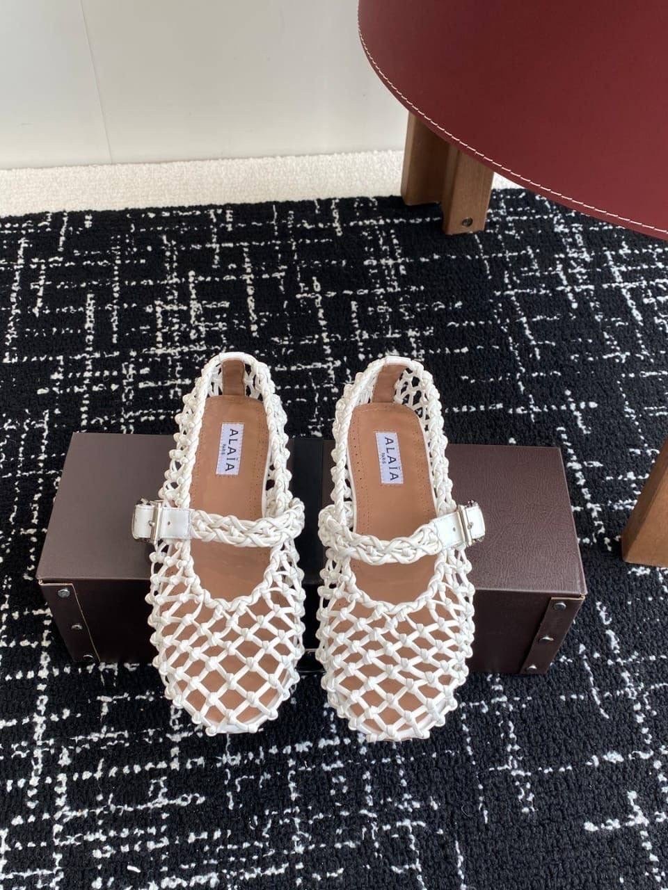 плетеные балетки,,alaia балетки,балетки женские,босоножки chanel