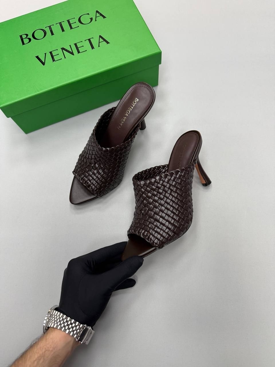 босоножки bottega veneta,тапочки боттега,кожаные мюли bottega veneta,,босоножки bottega