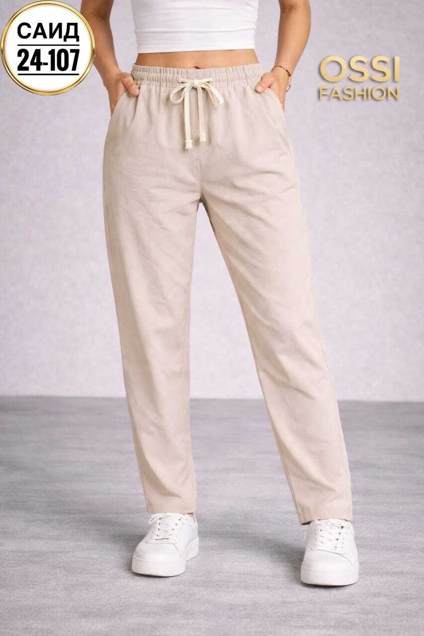 брюки летние больших размеров на резинке aleostyle,брюки свободные,брюки бриджи,повседневные брюки,брюки для женщин