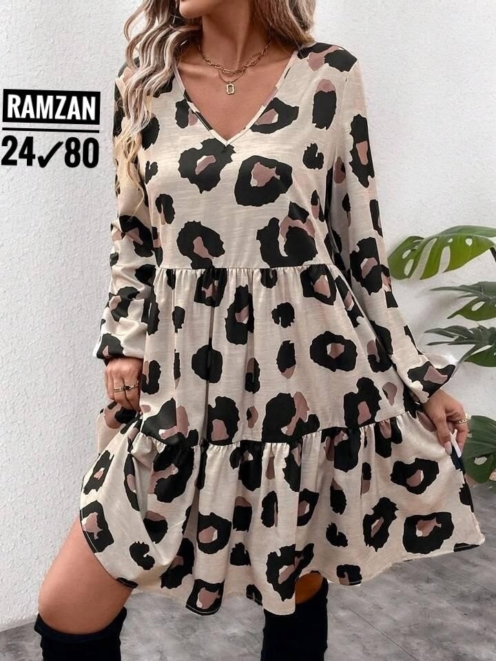 платье с леопардовым принтом,леопардовые платья,платье женское,платье стильное,платье туника