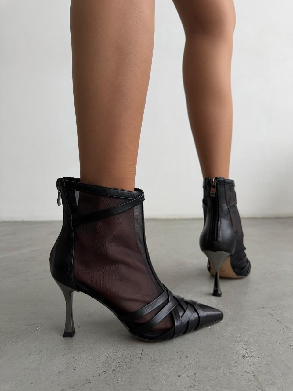 прозрачные ботильоны,женские ботильоны,ботильоны сетка,летние ботильоны,ботильоны на шпильках