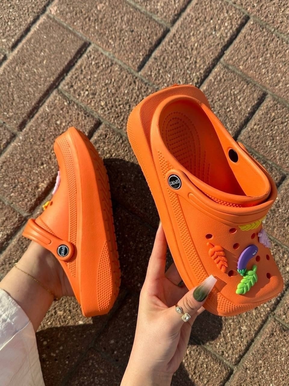 orange sorbet crocs,кроксы carrots,детские кроксы,crocs classic clog,модные кроксы