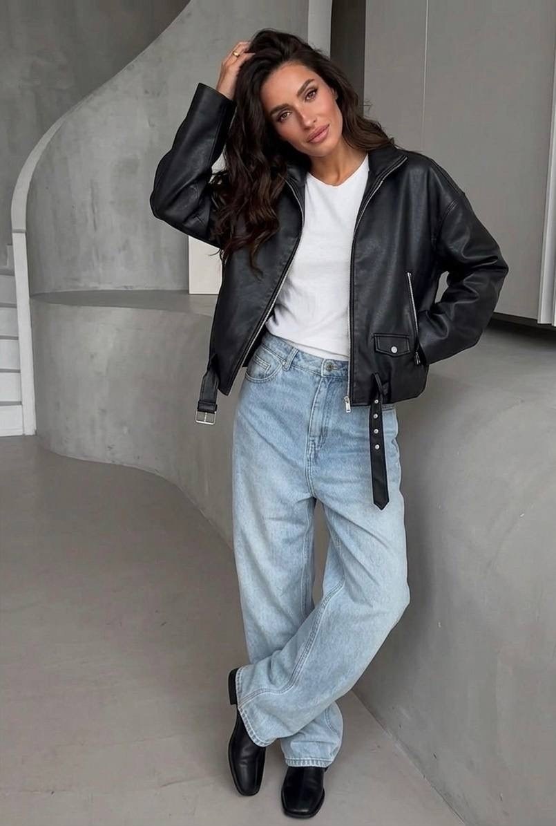 женская кожаная куртка,кожаная куртка,куртка бомбер,куртка-бомбер из искусственной кожи,женская куртка из искусственной кожи