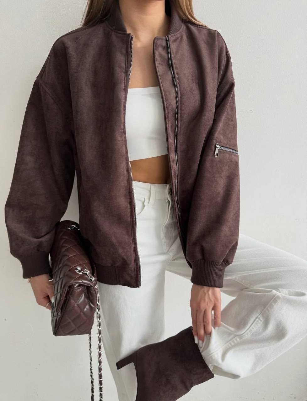 куртка бомбер,замшевый бомбер,бомбер женская куртка,замшевая куртка,бомбер укороченный оверсайз замшевый куртка рабочего тренд saint shine