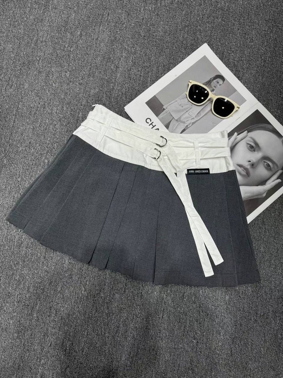 мини юбка шорты теннисная 12 seasons 251803386,юбки,мини теннисная юбка,юбка плиссе теннисная